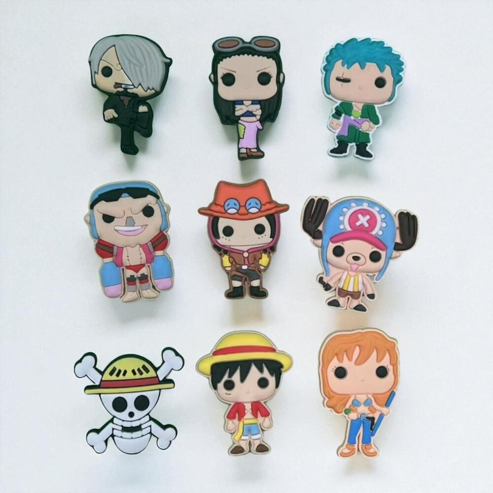 ♡♡ Set of 9pcs One Piece Anime Shoe Charms